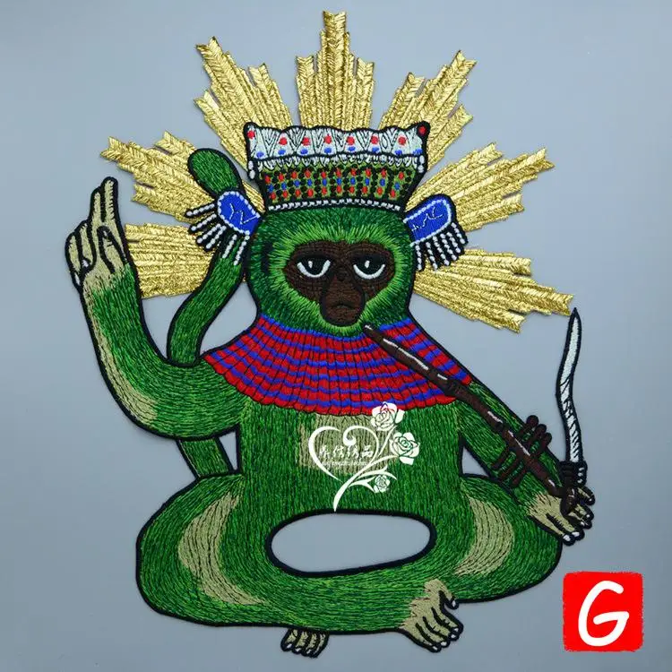 GUGUTREE embroidery big monkey patches animal patches badges applique patches for clothing DX-79
GUGUTREE embroidery big monkey patches animal patches badges applique patches for clothing DX-79