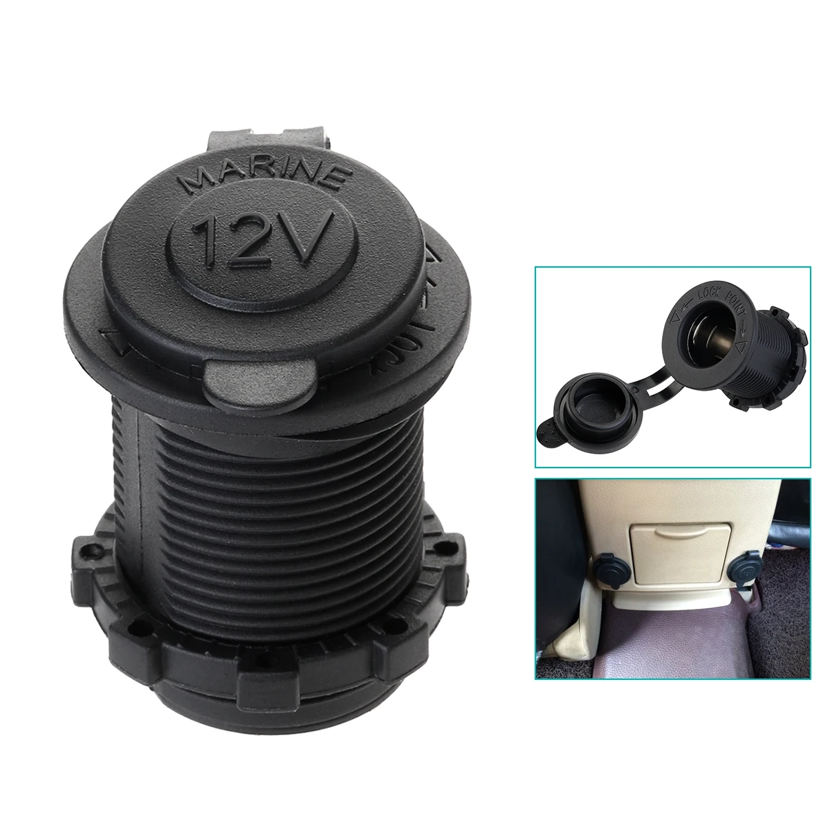Universal 12V-24V Waterproof Marine Boat Car Motorbike Cigarette Lighter Power Supply Socket Outlet Adapter Plug
Universal 12V-24V Waterproof Marine Boat Car Motorbike Cigarette Lighter Power Supply Socket Outlet Adapter Plug