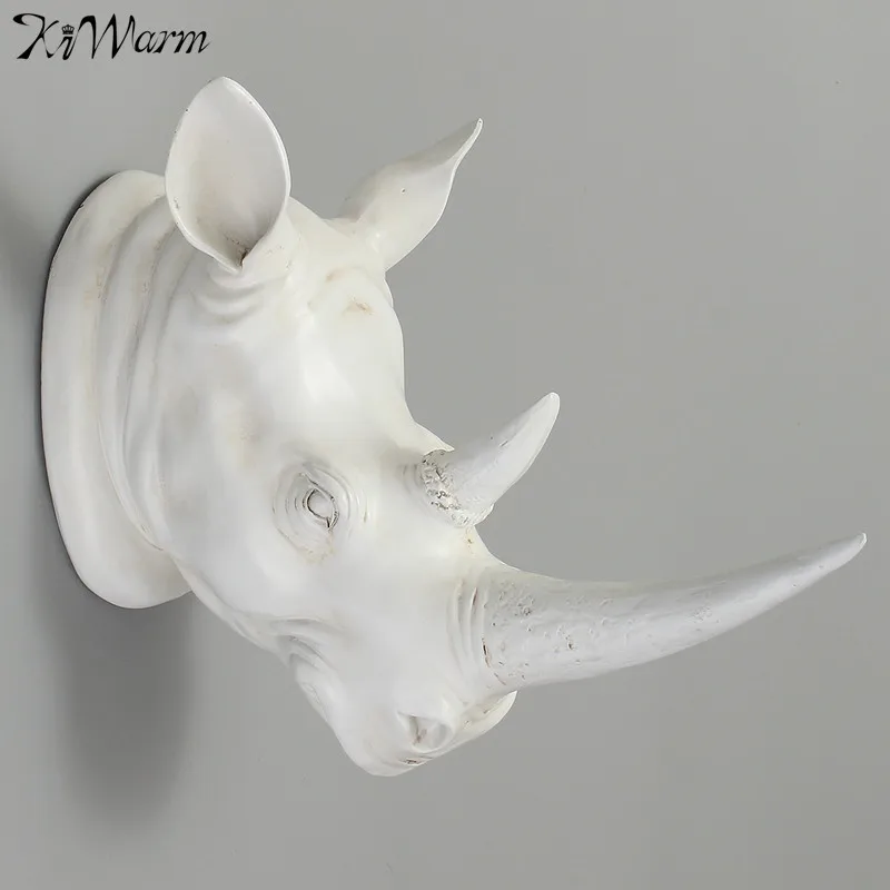 KiWarm Modern Resin Exotic Rhinoceros Head Ornament White Animal Statues Crafts for Home Hotel Wall Hanging Art Decoration Gift
KiWarm Modern Resin Exotic Rhinoceros Head Ornament White Animal Statues Crafts for Home Hotel Wall Hanging Art Decoration Gift