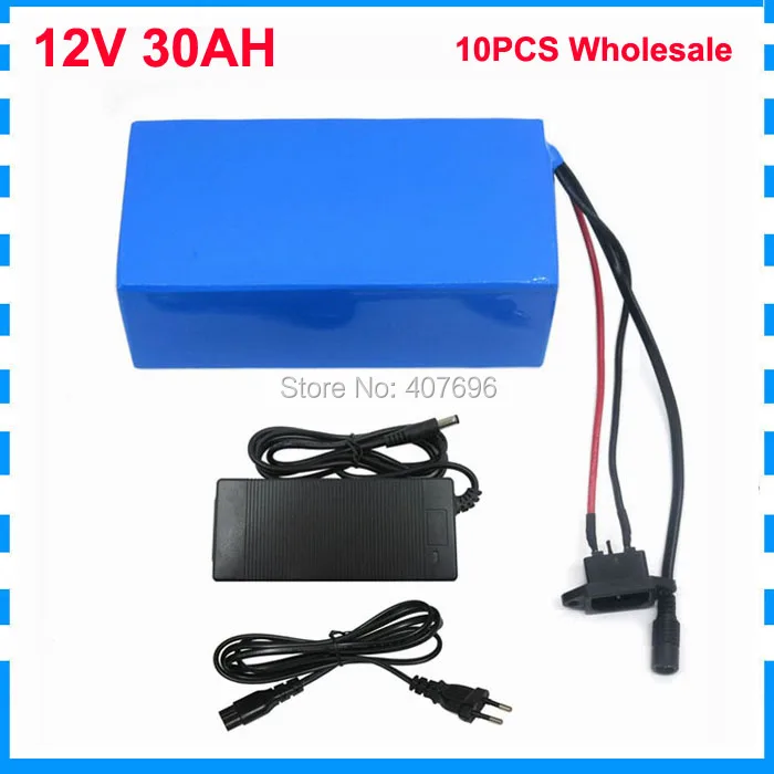 10PCS 12V Battery Wholesale 12V 30AH 30000MAH Lithium ion battery for 12V 3S Ebike UPS Battery with 30A 12.6V 3A charger
10PCS 12V Battery Wholesale 12V 30AH 30000MAH Lithium ion battery for 12V 3S Ebike UPS Battery with 30A 12.6V 3A charger