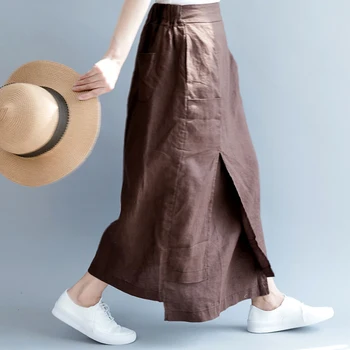 Overlap Elastic Waist Cotton Linen Leisure Time A Skirt Literature Irregular Fold Loose Plus Size Skirt Casual Pockets Vintage
Overlap Elastic Waist Cotton Linen Leisure Time A Skirt Literature Irregular Fold Loose Plus Size Skirt Casual Pockets Vintage