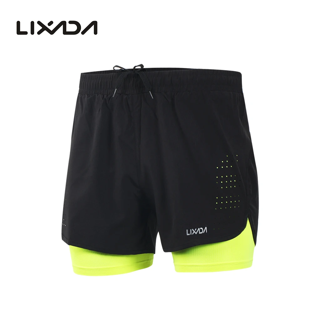 Lixada Men's 2-in-1 Running Shorts Quick Drying Breathable Active Training Exercise Jogging Cycling Shorts with Longer Liner
Lixada Men's 2-in-1 Running Shorts Quick Drying Breathable Active Training Exercise Jogging Cycling Shorts with Longer Liner