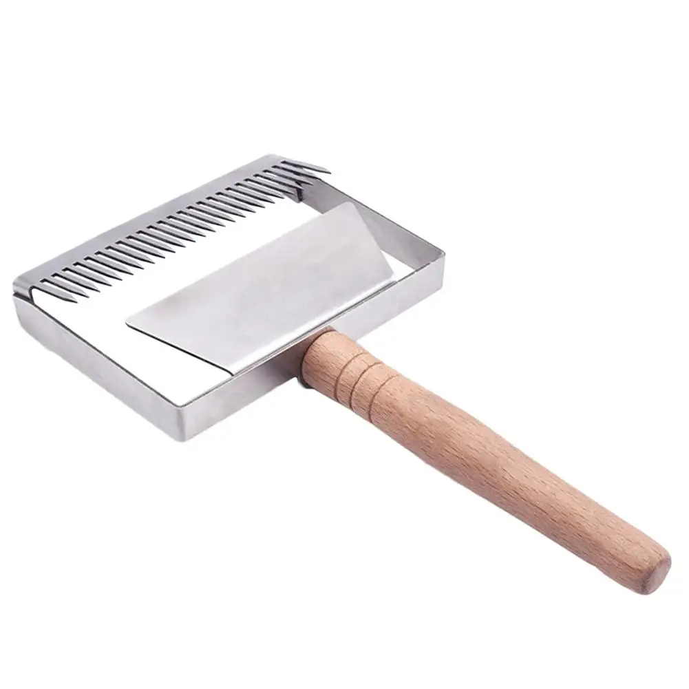 Stainless Steel Honey Cutting 26-pin Widened Balance Wood Handle Honey Fork Beehive Blade Scraper Beekeeping Equipment
Stainless Steel Honey Cutting 26-pin Widened Balance Wood Handle Honey Fork Beehive Blade Scraper Beekeeping Equipment