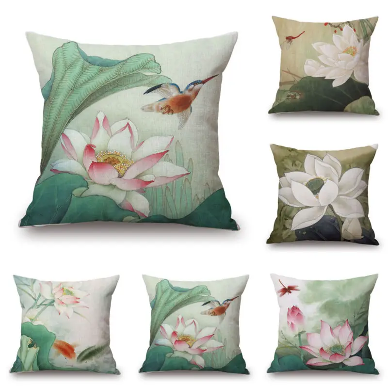Lotus Flower Throw Pillow Case Cushion Cover Polyester 18'' Home Sofa Chair Room Decor 45*45 cm Pillowcase
Lotus Flower Throw Pillow Case Cushion Cover Polyester 18'' Home Sofa Chair Room Decor 45*45 cm Pillowcase