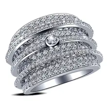 DOTSHE Fashion Luxury Silver Zirconia Crown Ring Women's Wedding Party AAA Zircon Crystal Ring 2019 Romantic Jewelry Wide Rings
DOTSHE Fashion Luxury Silver Zirconia Crown Ring Women's Wedding Party AAA Zircon Crystal Ring 2019 Romantic Jewelry Wide Rings