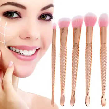 5pcs Rose Gold Makeup Cosmetic Brushes Set Mermaid Design Foundation Powder Facial Blusher Eyeshadow Eyeliner Lip Make up Brush
5pcs Rose Gold Makeup Cosmetic Brushes Set Mermaid Design Foundation Powder Facial Blusher Eyeshadow Eyeliner Lip Make up Brush