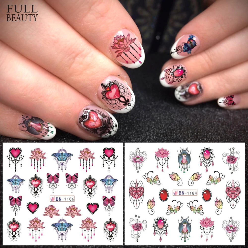 1pc Nail Art Water Decals Flower Jewelry Necklace Feather Design New Sticker Slider for Manicure Nail Decoration CHBN1177-1188-1
1pc Nail Art Water Decals Flower Jewelry Necklace Feather Design New Sticker Slider for Manicure Nail Decoration CHBN1177-1188-1