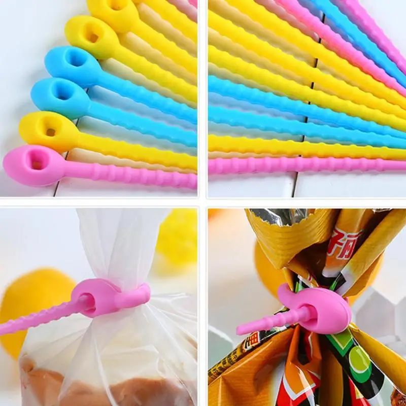 Non-slip Silicone Kitchen Storage Beam Snack Seal Sealing Food Fresh Wrap Clips Sealer Clamp Flexible Seal Pour Food Bag Clip
Non-slip Silicone Kitchen Storage Beam Snack Seal Sealing Food Fresh Wrap Clips Sealer Clamp Flexible Seal Pour Food Bag Clip