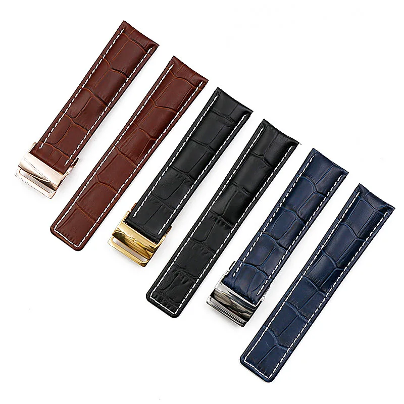 Leather strap men's watch accessories buckle for Breitling 22mm24mm sports waterproof soft leather strap women men watch band
Leather strap men's watch accessories buckle for Breitling 22mm24mm sports waterproof soft leather strap women men watch band
