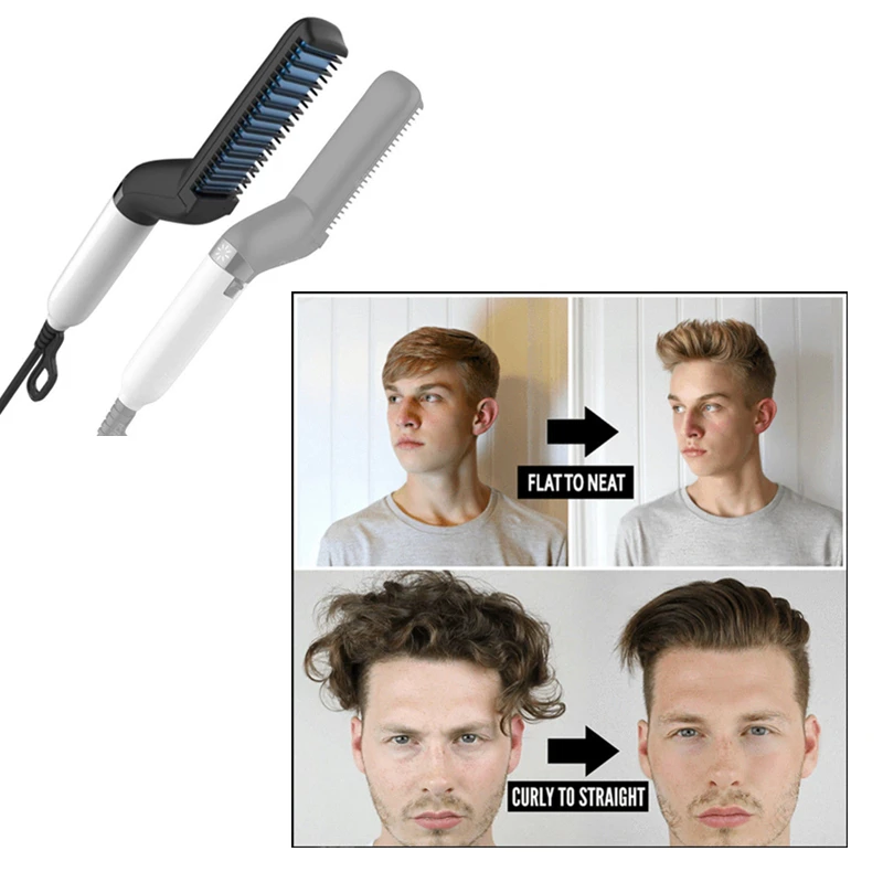 Professional Men's Heat Hair Brush Ceramic Curler Straightener Combs Iron Volume Up or Side Hair Down Salon Hair Styling Tools
Professional Men's Heat Hair Brush Ceramic Curler Straightener Combs Iron Volume Up or Side Hair Down Salon Hair Styling Tools