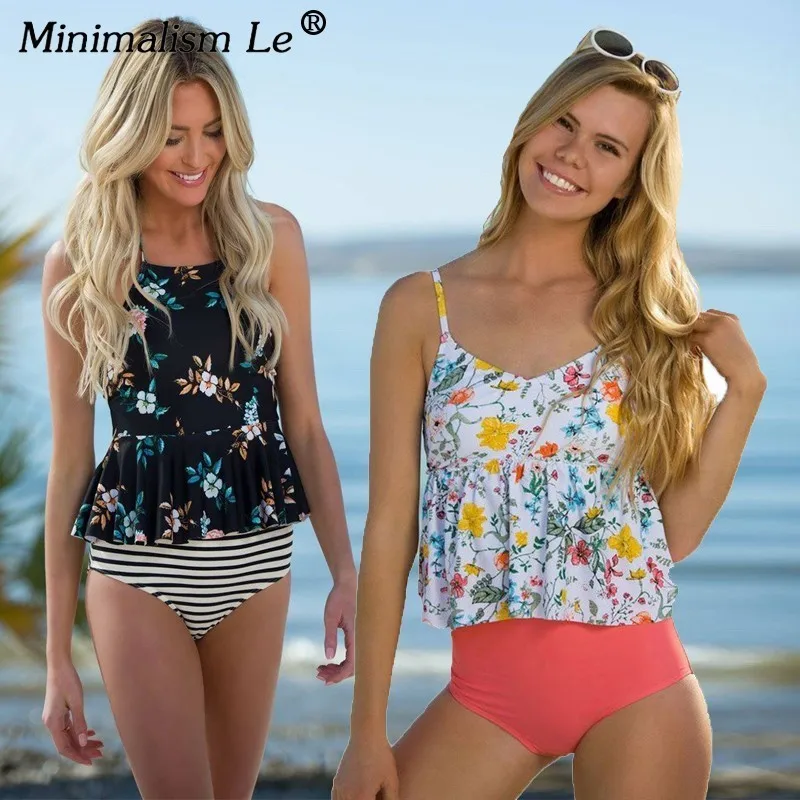 Minimalism Le 2018 Sexy Tankini Bikini Women's Swimwear Bikini Set Beach Wear Print Vintage Bathing Suits Halter Female Biquini
Minimalism Le 2018 Sexy Tankini Bikini Women's Swimwear Bikini Set Beach Wear Print Vintage Bathing Suits Halter Female Biquini