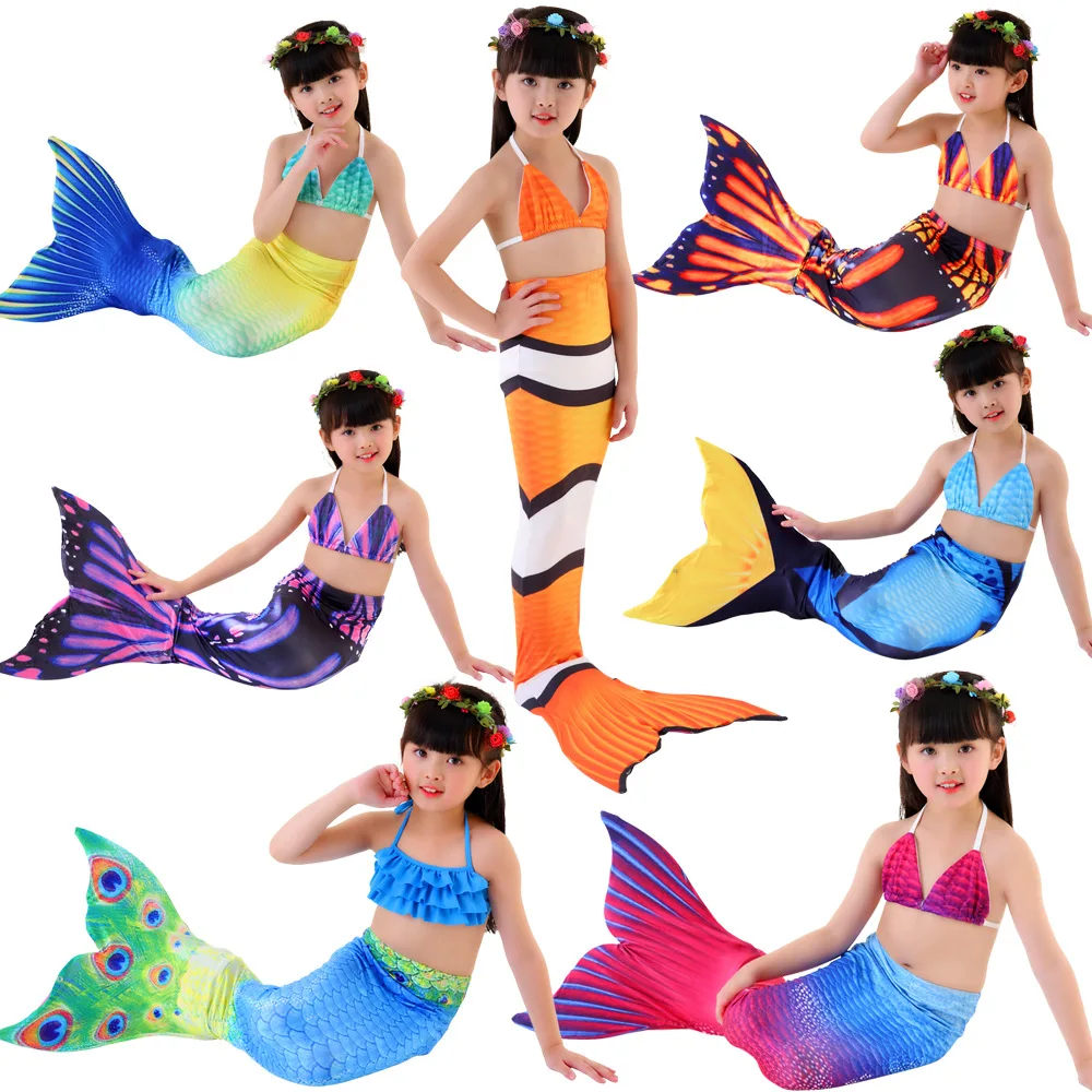 11 Colors Girls Swimming Mermaid Tail Cosplay Swimsuit 3PCS Children Ariel the Little Mermaid Tail Costume Kids Swimsuit
11 Colors Girls Swimming Mermaid Tail Cosplay Swimsuit 3PCS Children Ariel the Little Mermaid Tail Costume Kids Swimsuit