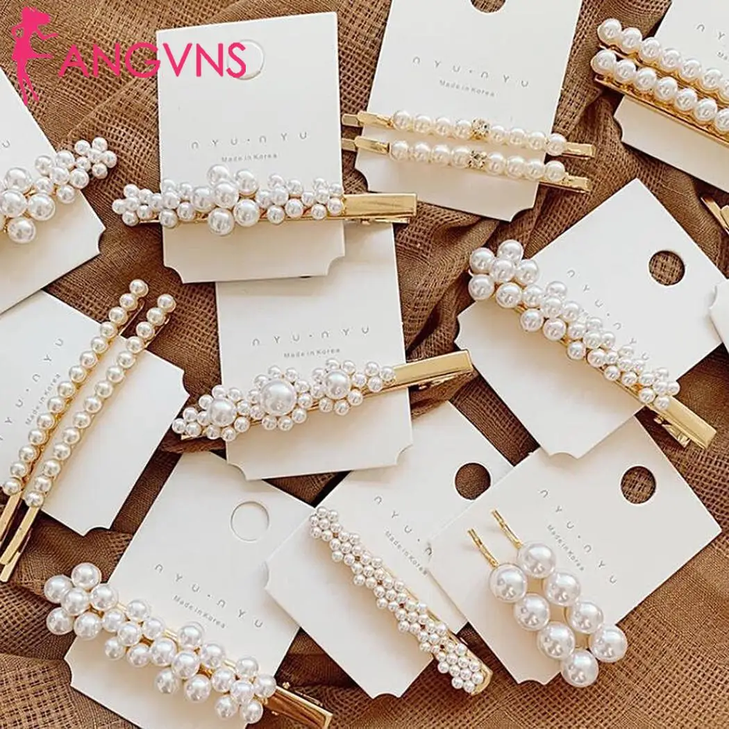 Pearl Hair Clip Snap Barrette Stick Hairpin Hair Accessories Gift Jewelry Headband Wedding/Party/Casual Head Piece Wholesale
Pearl Hair Clip Snap Barrette Stick Hairpin Hair Accessories Gift Jewelry Headband Wedding/Party/Casual Head Piece Wholesale