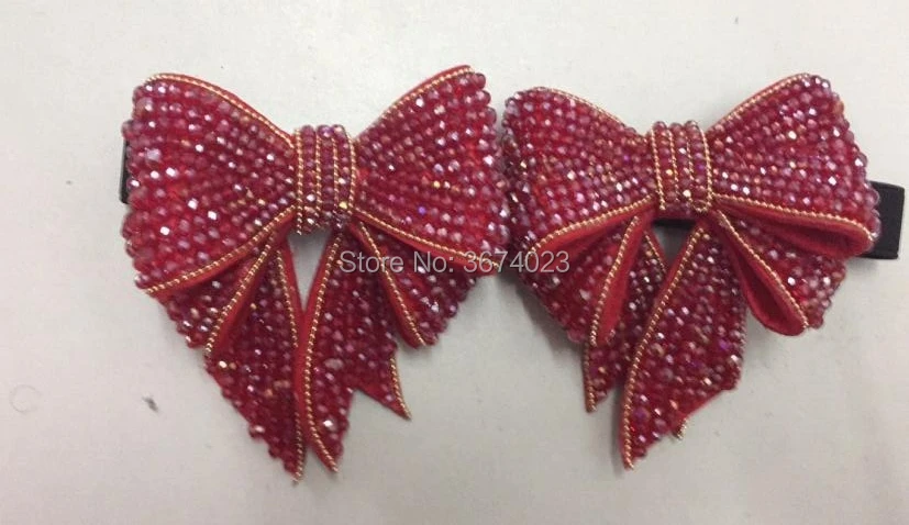 Qianruiti Removable Beautiful Crystal Bow-knot Fashion Accessories Black Gold Pearly Bling Bow for Luxury Sandals Pumps Boots
Qianruiti Removable Beautiful Crystal Bow-knot Fashion Accessories Black Gold Pearly Bling Bow for Luxury Sandals Pumps Boots