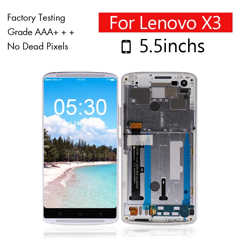 for Lenovo Vibe X3 LCD Lemon X3 X3c50 X3c70 Display Touch Screen Digitizer + Frame Assembly Pantalla Panel 5.5" Free Shipping
for Lenovo Vibe X3 LCD Lemon X3 X3c50 X3c70 Display Touch Screen Digitizer + Frame Assembly Pantalla Panel 5.5" Free Shipping