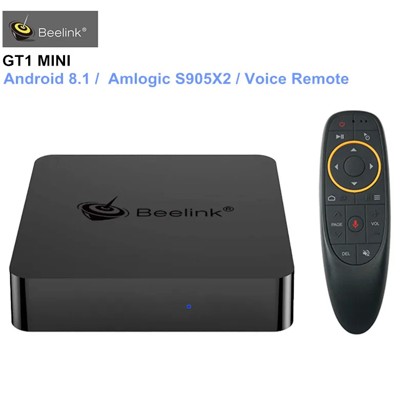 Beelink GT1 MINI Smart TV Box Android 8.1 Amlogic S905X2 Voice Remote Set-top Box 4K Set Top Box Media Player Support 4K H.265
Beelink GT1 MINI Smart TV Box Android 8.1 Amlogic S905X2 Voice Remote Set-top Box 4K Set Top Box Media Player Support 4K H.265