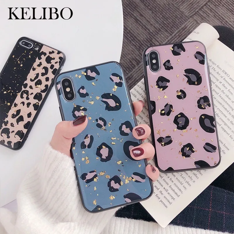 Gold Foil Bling Soft Shell Phone Case For iphone X XR XS MAX INS Wind Leopard All-inclusive For iphone 8 7 6 6s plus Back Cover
Gold Foil Bling Soft Shell Phone Case For iphone X XR XS MAX INS Wind Leopard All-inclusive For iphone 8 7 6 6s plus Back Cover