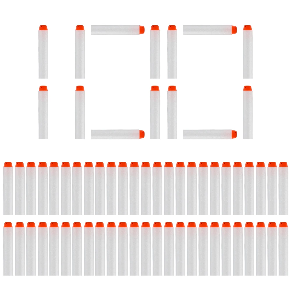 100PCS Nerf Compatible white Luminous Soft Hollow Hole Head 7.2cm Refill Darts Toy Gun Bullets for Nerf Series Blasters Xmas
100PCS Nerf Compatible white Luminous Soft Hollow Hole Head 7.2cm Refill Darts Toy Gun Bullets for Nerf Series Blasters Xmas
