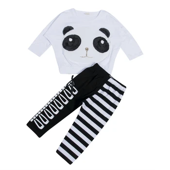 Toddler Children Kids Baby Girls 2Pcs Panda Long Sleeve T-shirt +Striped Bow Leggings Outfits Clothing Set
Toddler Children Kids Baby Girls 2Pcs Panda Long Sleeve T-shirt +Striped Bow Leggings Outfits Clothing Set