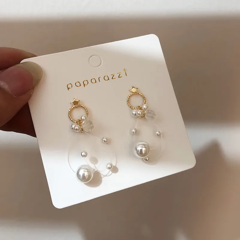 2019 Korean Hot Temperament Personality Elegant Bohemian Stars Crystal Fish Line Pearl Girl Party Lady Ramadan Earrings
2019 Korean Hot Temperament Personality Elegant Bohemian Stars Crystal Fish Line Pearl Girl Party Lady Ramadan Earrings