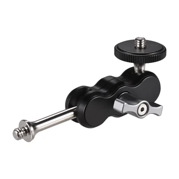 Multi-functional Arm Mount Clamp Adapter with Dual Ballhead 1/4" Screw for Camera Monitor LED Video Light Tripods Camera Cage
Multi-functional Arm Mount Clamp Adapter with Dual Ballhead 1/4" Screw for Camera Monitor LED Video Light Tripods Camera Cage