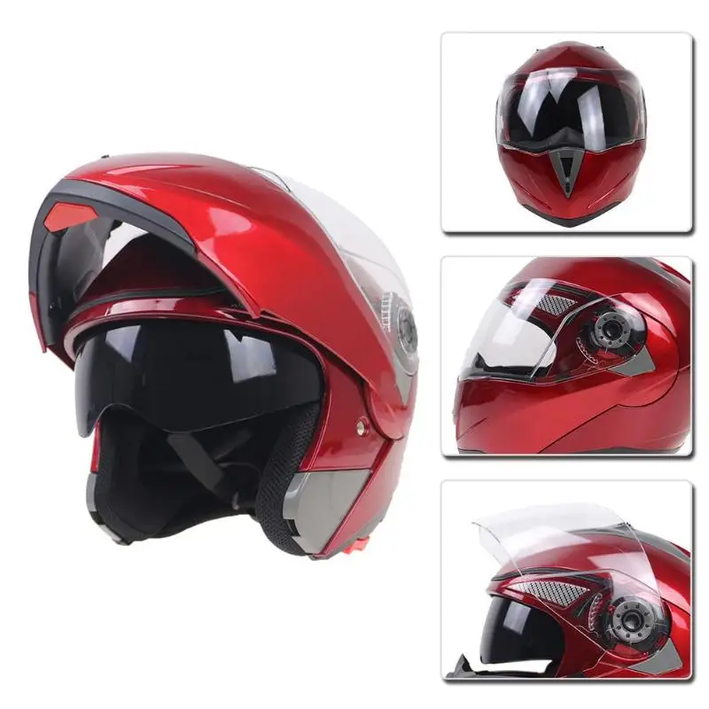 Full Face Flip Up Open Motorcycle Helmet Double Lens with Inner Sun Visor Warm Winter Spring Motorbike Bicycle Scooter Helmet
Full Face Flip Up Open Motorcycle Helmet Double Lens with Inner Sun Visor Warm Winter Spring Motorbike Bicycle Scooter Helmet