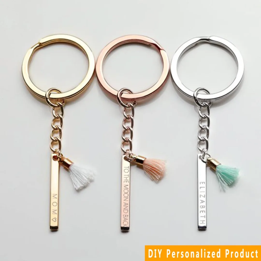 Trendy Charms Unisex Custom Name Key Chain Stainless Steel Popular Personalized Engraved Keyring Shellhard Chic Jewelry Gifts
Trendy Charms Unisex Custom Name Key Chain Stainless Steel Popular Personalized Engraved Keyring Shellhard Chic Jewelry Gifts