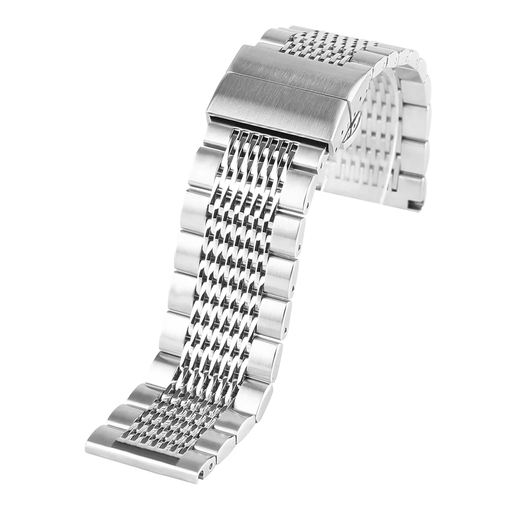 New 22MM Watches Strap Stainless Steel Replacement Bracelet Wrist Belt Classic Watch Accessories for Man Male Boys Gifts
New 22MM Watches Strap Stainless Steel Replacement Bracelet Wrist Belt Classic Watch Accessories for Man Male Boys Gifts