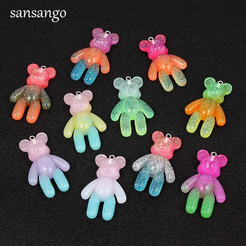 5 Pcs Pink Yellow Blue Colorful Cute Bear Shape Resin Pendant Charm For Making Pendants Necklace Bracelets Jewelry Findings
5 Pcs Pink Yellow Blue Colorful Cute Bear Shape Resin Pendant Charm For Making Pendants Necklace Bracelets Jewelry Findings