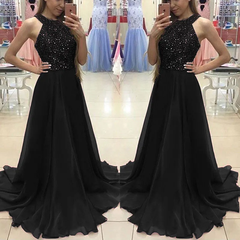 Women Sexy Sleeveless Dress 2019 Summer Vintage Lace Sequins Long Maxi Dresses Beach Holday Evening Party Formal Halter Dresses
Women Sexy Sleeveless Dress 2019 Summer Vintage Lace Sequins Long Maxi Dresses Beach Holday Evening Party Formal Halter Dresses
