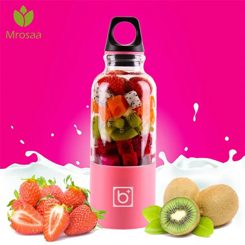 500ml Electric Juicer Cup Mini Portable USB Rechargeable Mixer Maker Shaker Squeezers Bottle Fruit Orange Juice Extractor | Дом и сад
