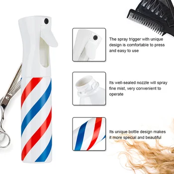 Hairdressing Spray Bottle Salon Barber Hair Tools Ultra Fine make up Water Mist Continuous Trigger Empty Sprayer Multifunctional
Hairdressing Spray Bottle Salon Barber Hair Tools Ultra Fine make up Water Mist Continuous Trigger Empty Sprayer Multifunctional