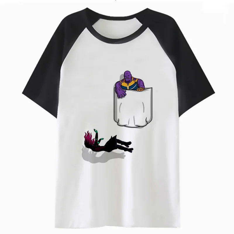 Мужская Уличная футболка thanos в стиле хип-хоп смешная Харадзюку H2413 | одежда