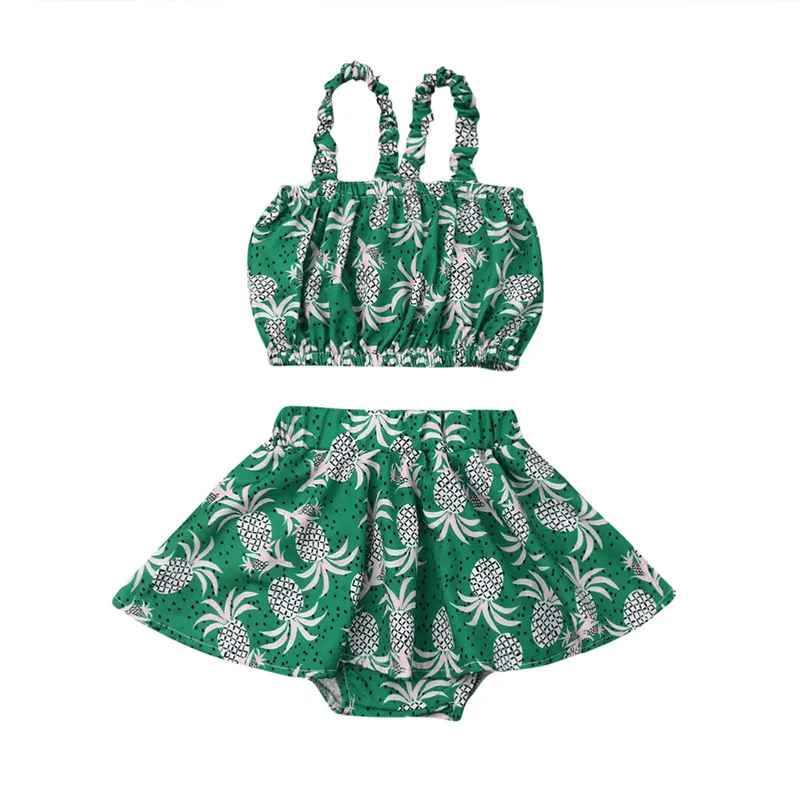 Streetwear Kids Baby Girl Pineapple Print Clothes Sets Summer Girl Strap Crop Tops Tutu Skirts 2Pcs Kids Girl Outfits 0-4Years
Streetwear Kids Baby Girl Pineapple Print Clothes Sets Summer Girl Strap Crop Tops Tutu Skirts 2Pcs Kids Girl Outfits 0-4Years
