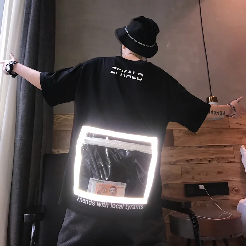 Men's T-shirt 2019 summer new back print pockets real banknote pattern round neck loose short sleeve youth casual men's clothing
Men's T-shirt 2019 summer new back print pockets real banknote pattern round neck loose short sleeve youth casual men's clothing