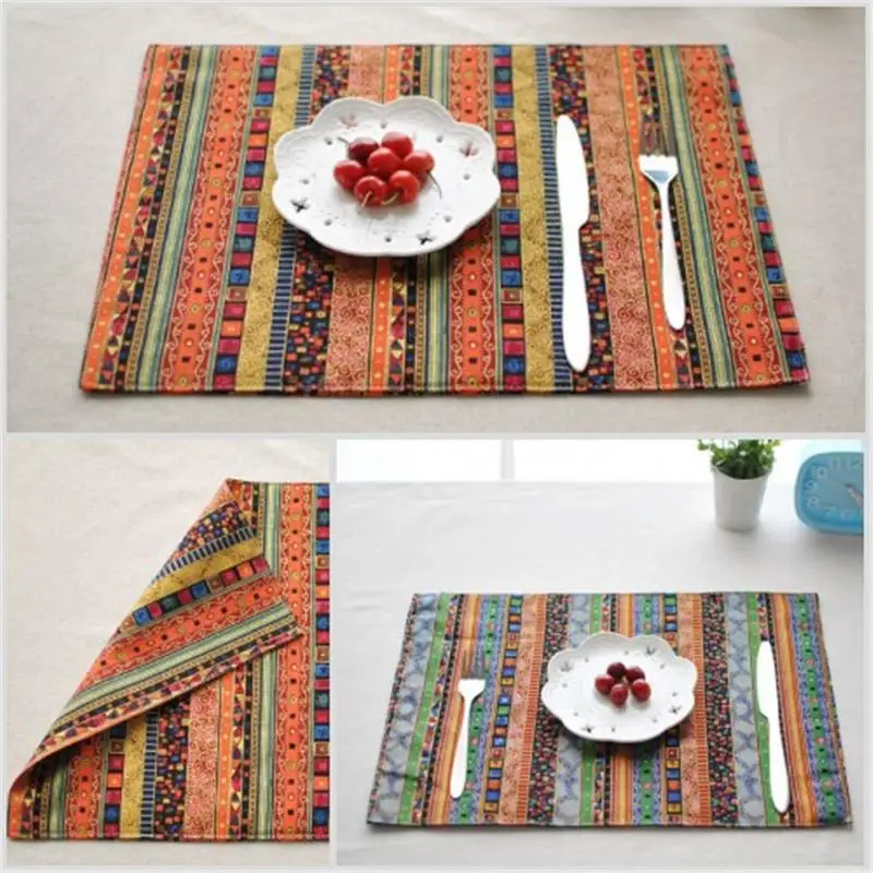 Ethnic Style Distinctive Cotton Linen Cloth Placemat Coaster Cup Mat Tw- layer Heat Proof Table Mat
Ethnic Style Distinctive Cotton Linen Cloth Placemat Coaster Cup Mat Tw- layer Heat Proof Table Mat