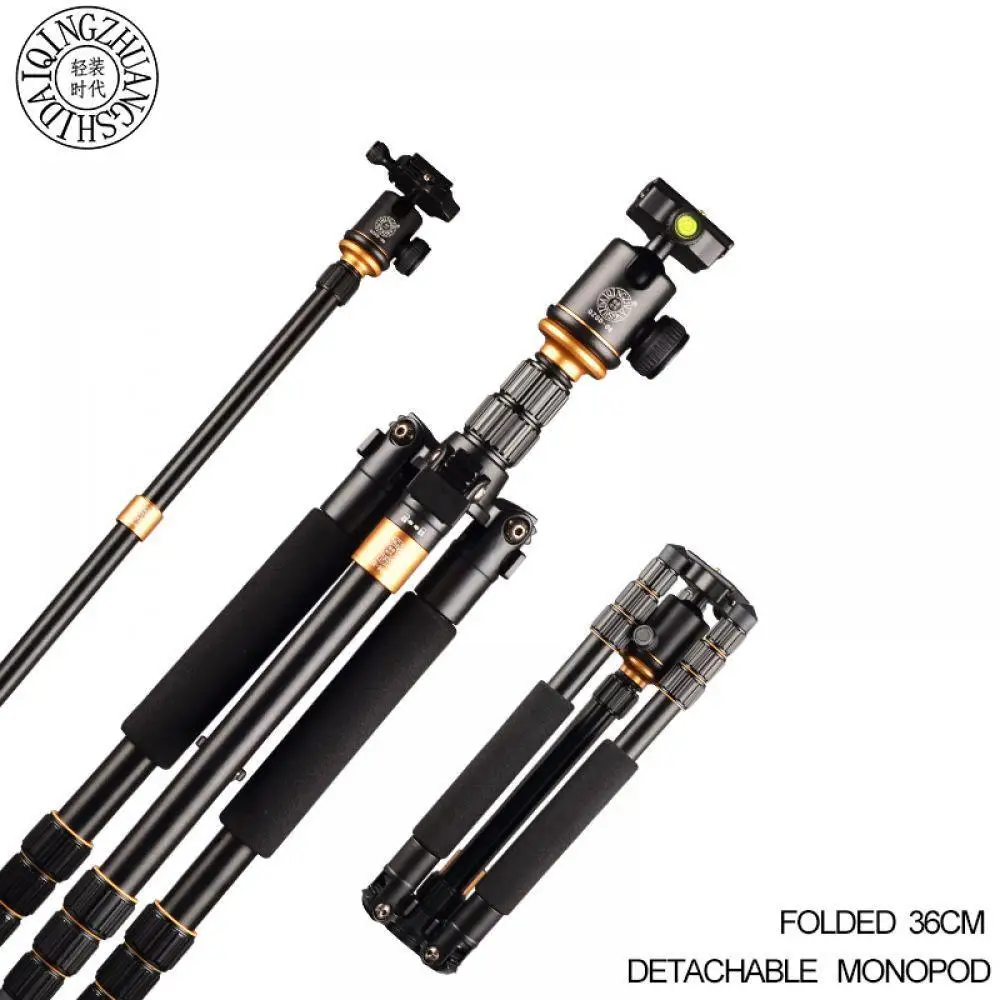 

Kit Monopod Portable Travel Photographic Q999S Aluminium For Stand Camera Tripod Ball DSLR head QZSD Professional Alloy