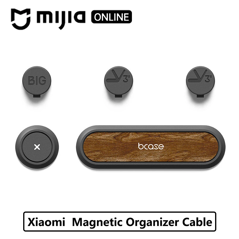 

2019 Original Xiaomi mijia BCASE Magnetic Cable Desktop Holder Tup Cable Cord Clips Organizer Management for Xiaomi smart home