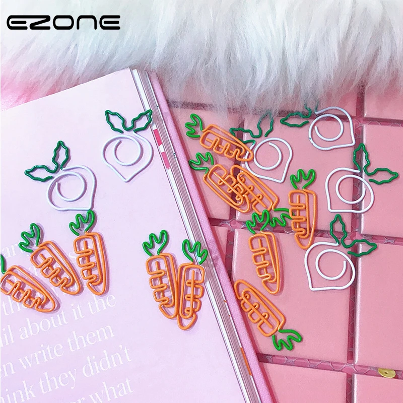 EZONE 10pcs Cartoon Carrots Paper Clip Bookmarker Creative Girl Favors Stationery Kawaii Metal Bookmarker Metal Binder Memo Clip
EZONE 10pcs Cartoon Carrots Paper Clip Bookmarker Creative Girl Favors Stationery Kawaii Metal Bookmarker Metal Binder Memo Clip
