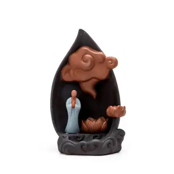 Monk Ceramic Backflow Incense Burner Smoke Waterfall Stick Incense Holder Smell Aromatic Home Incense Crafts Incense Censer
Monk Ceramic Backflow Incense Burner Smoke Waterfall Stick Incense Holder Smell Aromatic Home Incense Crafts Incense Censer