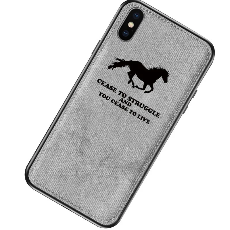 New Cloth Texture Animal Print Horse Silicon Phone Case For Iphone 7 8 6 6s Plus X Xs Max Xr Fabric Soft Protective Cover Coque
New Cloth Texture Animal Print Horse Silicon Phone Case For Iphone 7 8 6 6s Plus X Xs Max Xr Fabric Soft Protective Cover Coque