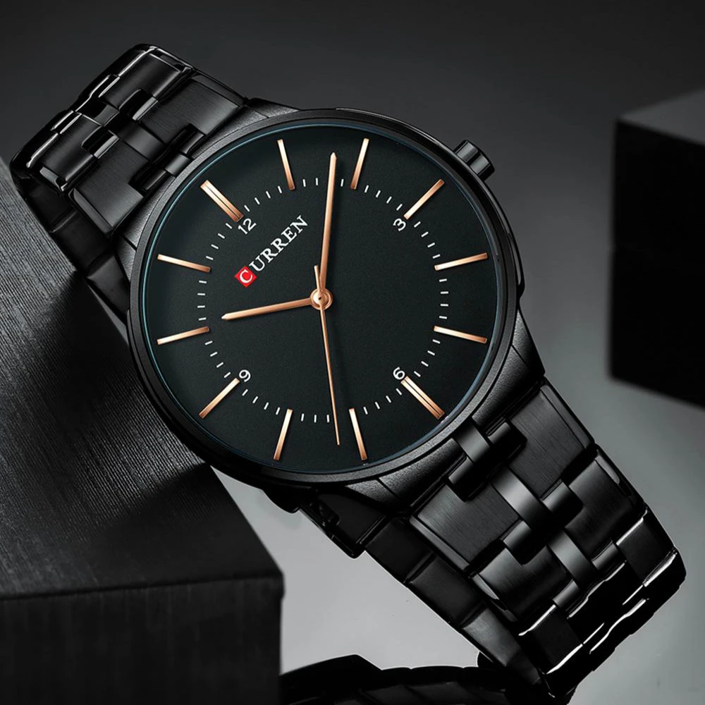Luxury Brand Mens Watches Fashion Black Blue Stainless Steel Watch 2019 CURREN Waterproof Quartz Analog Wrist Watch Reloj Hombre
Luxury Brand Mens Watches Fashion Black Blue Stainless Steel Watch 2019 CURREN Waterproof Quartz Analog Wrist Watch Reloj Hombre