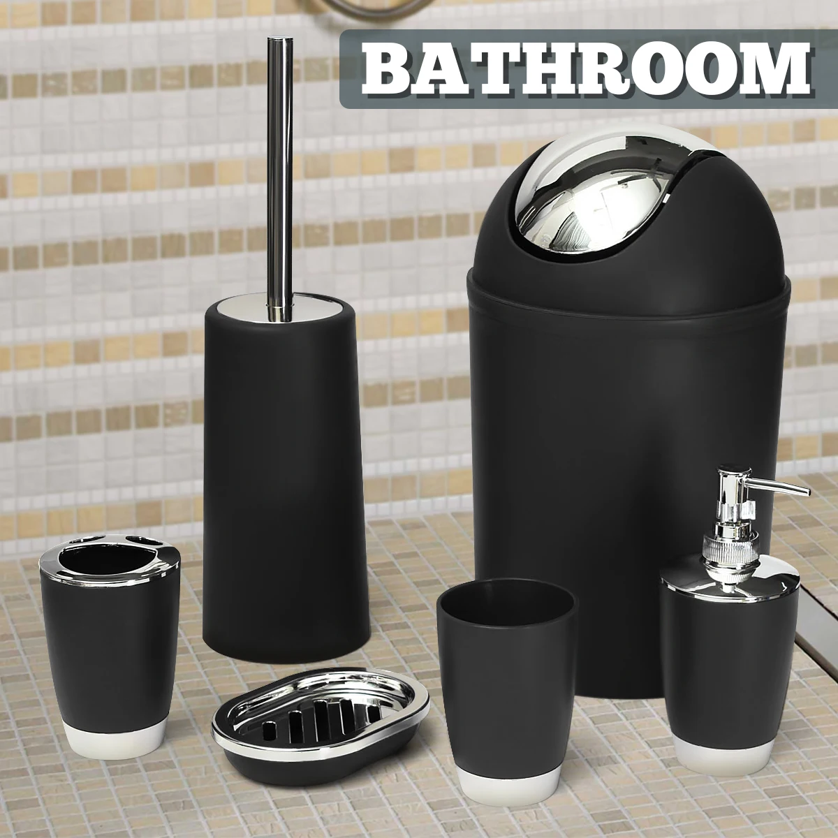 Xueqin 6pcs Plastic Bathroom Accessories Wash Suit Shell Bath Set Rinse Cup Tumbler Toothbrush Holder Soap Dish Set Bath Storag
Xueqin 6pcs Plastic Bathroom Accessories Wash Suit Shell Bath Set Rinse Cup Tumbler Toothbrush Holder Soap Dish Set Bath Storag
