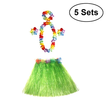 5 Sets Hawaii Tropical Hula Grass Dance Skirt Flower Bracelets Headband Necklace Set 40cm
5 Sets Hawaii Tropical Hula Grass Dance Skirt Flower Bracelets Headband Necklace Set 40cm