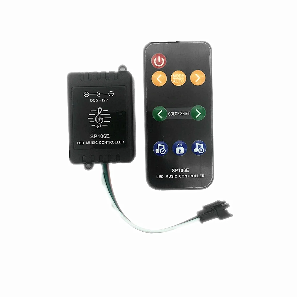 5PCS SP106E 9keys LED Music Controller DC5V-12V WS2811 /WS2812B/6812 /1903/6803 Magic LED tape digital colorful music controller
5PCS SP106E 9keys LED Music Controller DC5V-12V WS2811 /WS2812B/6812 /1903/6803 Magic LED tape digital colorful music controller