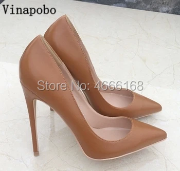 New Sexy Brown thin High Heels Matte Leather Women wedding Shoes 2019 Autumn Pointed Toe Luxury Brand Fashion Women Dress Pumps
New Sexy Brown thin High Heels Matte Leather Women wedding Shoes 2019 Autumn Pointed Toe Luxury Brand Fashion Women Dress Pumps
