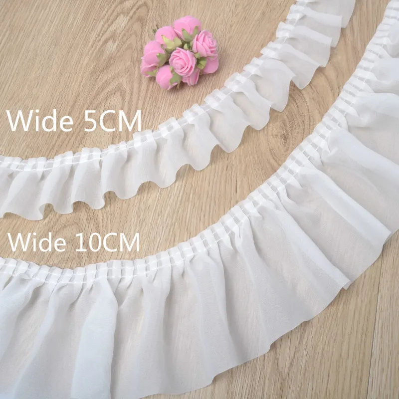 2 Sizes Tulle Pleated Chiffon 3D Guipure Lace Fabric Applique Ruffle Trim Ribbon DIY Crafts Dress Decor Folded Sewing Supplies
2 Sizes Tulle Pleated Chiffon 3D Guipure Lace Fabric Applique Ruffle Trim Ribbon DIY Crafts Dress Decor Folded Sewing Supplies
