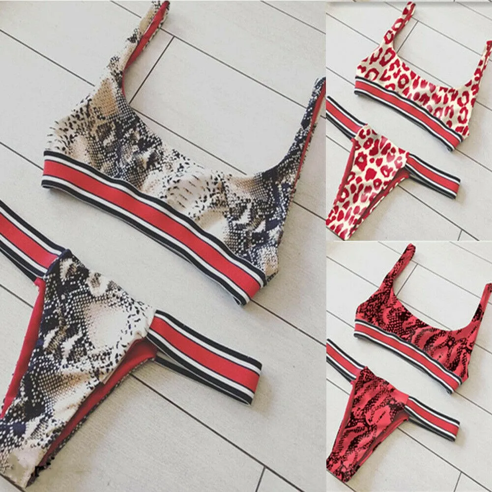 2019 New Style Fashion Hot Women Push-up Padded Bra Leopard Print Two-Piece Suits Low Waist Swimwear
2019 New Style Fashion Hot Women Push-up Padded Bra Leopard Print Two-Piece Suits Low Waist Swimwear