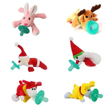Newborn Silicone Funny Baby Pacifier Clips Chain Animal Cute Lovely Plush Toy Soother Nipple Dog Monkey Snowman Rabbit
Newborn Silicone Funny Baby Pacifier Clips Chain Animal Cute Lovely Plush Toy Soother Nipple Dog Monkey Snowman Rabbit