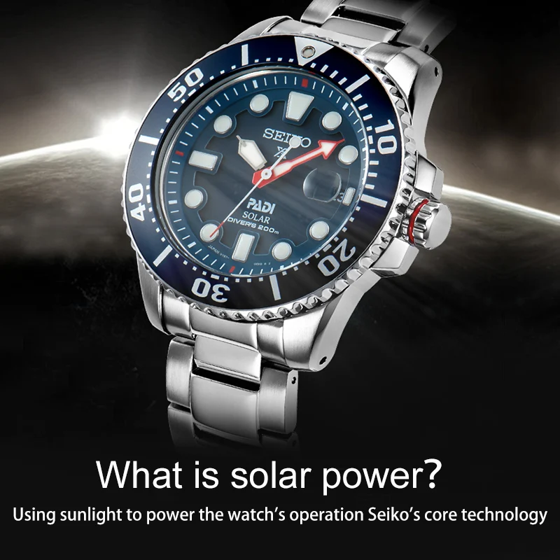 100% оригинальные мужские часы SEIKO Солнечная энергия Move Мужские t кварцевые